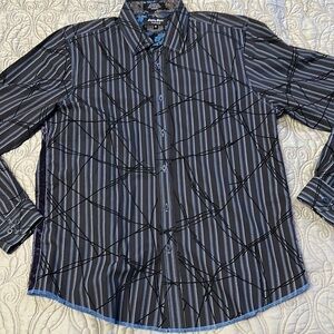 Mens sz medium eighty eight platnium collar shirt new